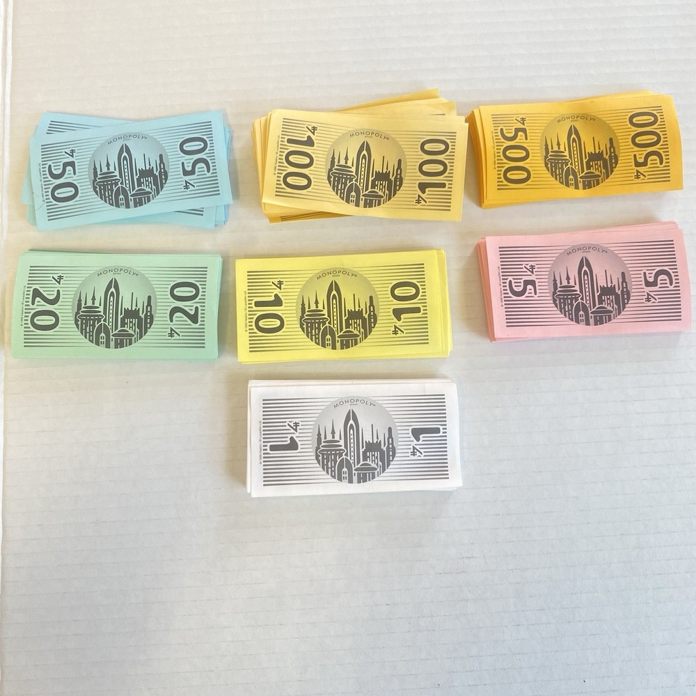 Star Wars Episode 1 Monopoly Replacement Money Parts Complete 1999 Hasbro